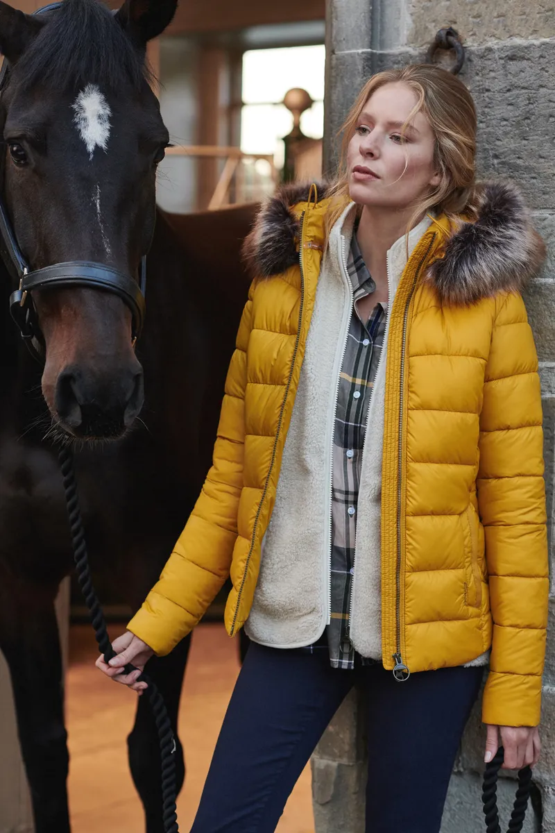 Barbour Irving Quilt Jacket Golden Yellow-2